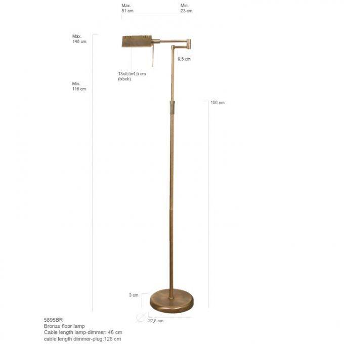 Vloerlamp KARL mexlite brons
