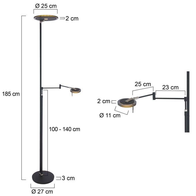 Steinhauer Turound vloerlamp